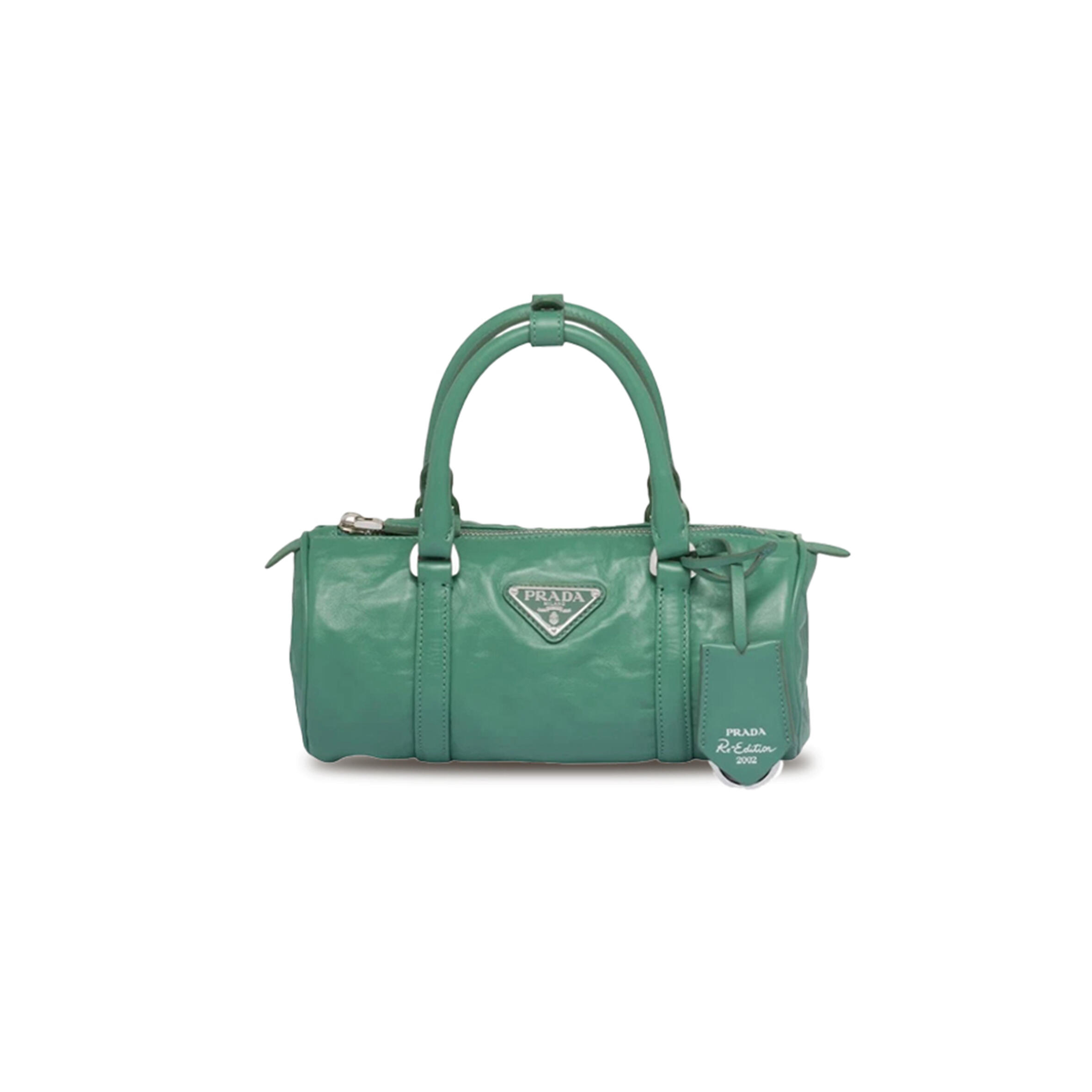 PRADA PENCIL ANTIQUE LEATHER TOP HANDLE BAG 1BA389 (22*10*9cm)